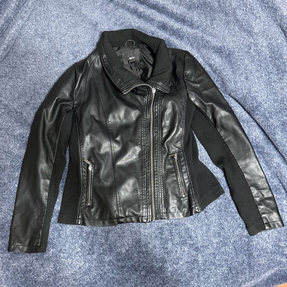 Faux leather jacket